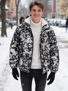 Teen Boys Jackets Autumn Winter - Black - View 3