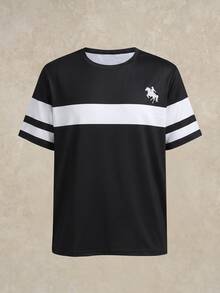Courvante 3pcs Men's Classic Striped T-Shirt, Suitable For Daily Wear, Holiday - Multicolor - View 7