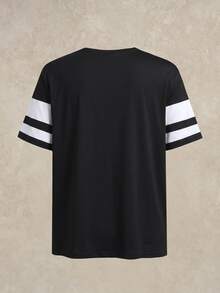 Courvante 3pcs Men's Classic Striped T-Shirt, Suitable For Daily Wear, Holiday - Multicolor - View 8