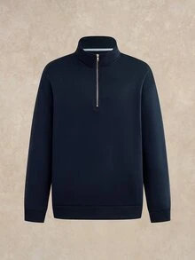 Courvante Men's 3pcs Solid Color Quarter Zip Pullover Sweatshirt, For Fall Winter, Long Sleeve Tops, Golf, Tennis, Business Commute, Winter - Multicolor - View 7
