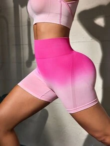 Solea Cove Women's Gradient High Waist Daily Fitness Sports Shorts - Multicolor - View 3