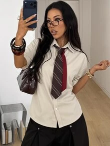 Coolane 女士襯衫 - 淡黃色 - 查看 3