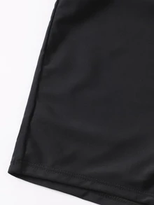 Vaytide Summer Beach Knot Front Shorts Bikini - Black - View 7