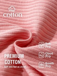 6pcs/Set Autumn/Winter Girls Toddler Ribbed Knit Round Neck Tank Top And Shorts Set, White Pink Apricot Multi-Color Casual Base Layer Underwear - Multicolor - View 4
