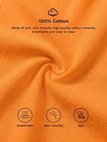 BrightlyHer Plus Size Burnt Orange Waist Pleated Button Front Drawstring Notched V Neck Long Sleeve Dress Fall Winter 2026 - Burnt Orange - View 9