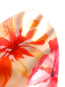 SHEIN Elladie kids 女童休閒甜美花卉與素色拼接細肩帶洋裝，適合日常穿著、夏季、戶外與度假 - 黃色 - 查看 7