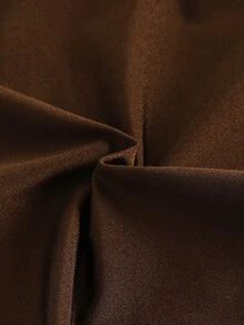 Swim Chiccia 條紋特殊面料交叉胸口設計連身泳衣 - 咖啡棕 - 查看 4