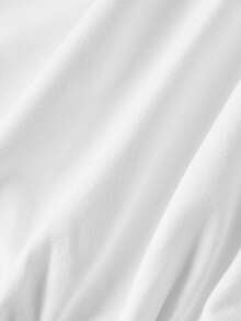 SHEIN MOD White Asymmetrical Shoulder Asymmetrical Tie Long Sleeve Sweatshirt - White - View 7