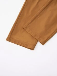 SHEIN 青少年男孩正式背心 80 年代風紳士西裝套裝 秋季洗禮派對兒童服飾套裝 婚禮 全白巧克力棕色 - 薑色 - 查看 7