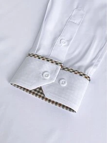 Manfinity Mode Manfinity CasualCool Men's Shirts Exuding Confidence In Both Business Formal And Casual Settings. - White - View 6