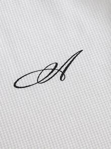 SLATEMANN Men's Letter Print Raglan Long Sleeve Crew Neck Casual T-Shirt - White - View 8