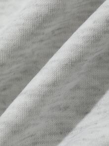 DAZY Vestido de dormir casual de mujer con estampado de letras, cuello redondo y hombros caídos para otoño - Gris - Ver 9