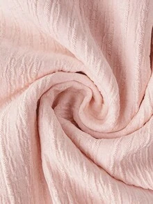 EMERY ROSE Women's New Lace Trim Solid Color Casual Versatile Daily Wear Top - Baby Pink - View 6