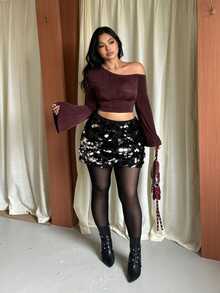 GalTyme Plus Size Women Solid Color Casual Versatile Daily Wear Tight Leggings - Black - View 6