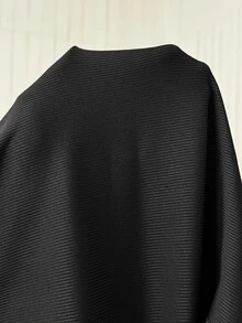 SHEIN EZwear Legging Ketat Wanita Ukuran Besar Warna Polos Kasual Serbaguna untuk Pemakaian Sehari-hari - Hitam dan Putih - View 10