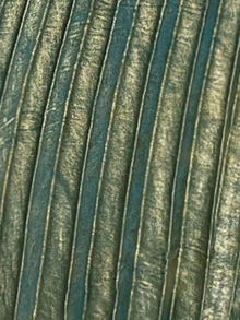 Zivah Dark Green,Summer,Elegant,Formal Plus Size Maxi Dress,Shiny Fabric One-Shoulder Sleeveless Pleated High Slit Party Banquet Wedding Birthday Gown - Dark Green - View 6