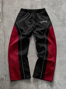 AXEPEAK Men's Zipper Long Sleeve Jacket And Drawstring Waist Pocket Pants Set - Black - View 6