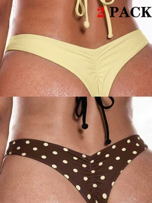 Swim SXY Celana Bikini Wanita Seksi 2 Warna untuk Liburan Pantai, Musim Panas - MultiWarna - View 1