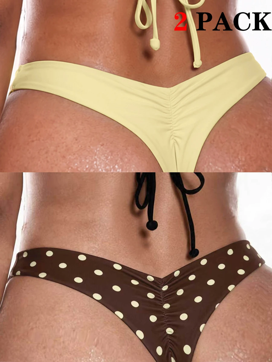 Swim SXY Celana Bikini Wanita Seksi 2 Warna untuk Liburan Pantai, Musim Panas - MultiWarna - View 1