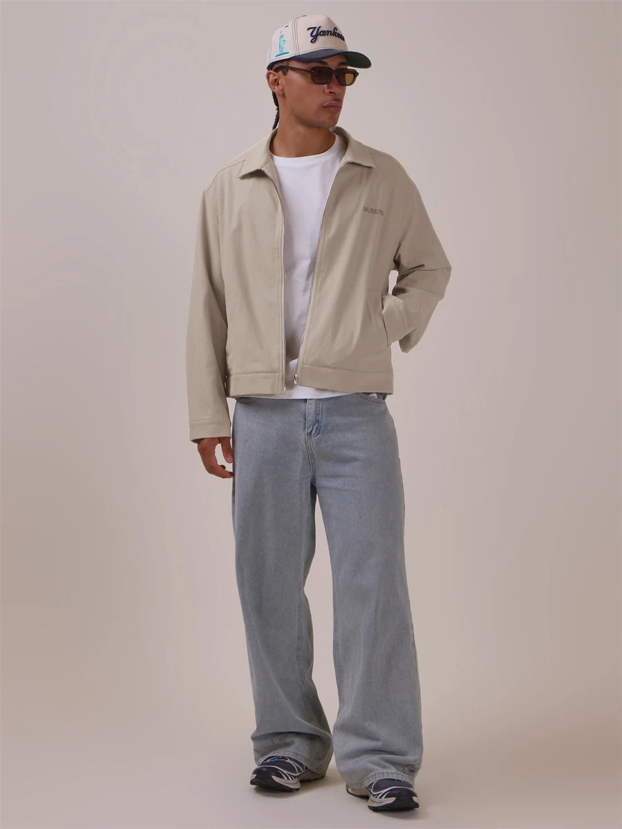 Chaqueta de lona con doble bolsillo "Bordado Musero" Esenciales de primavera y verano - Albaricoque - Ver 1