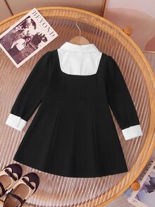 Young Girls Dresses Kids - Black - View 2