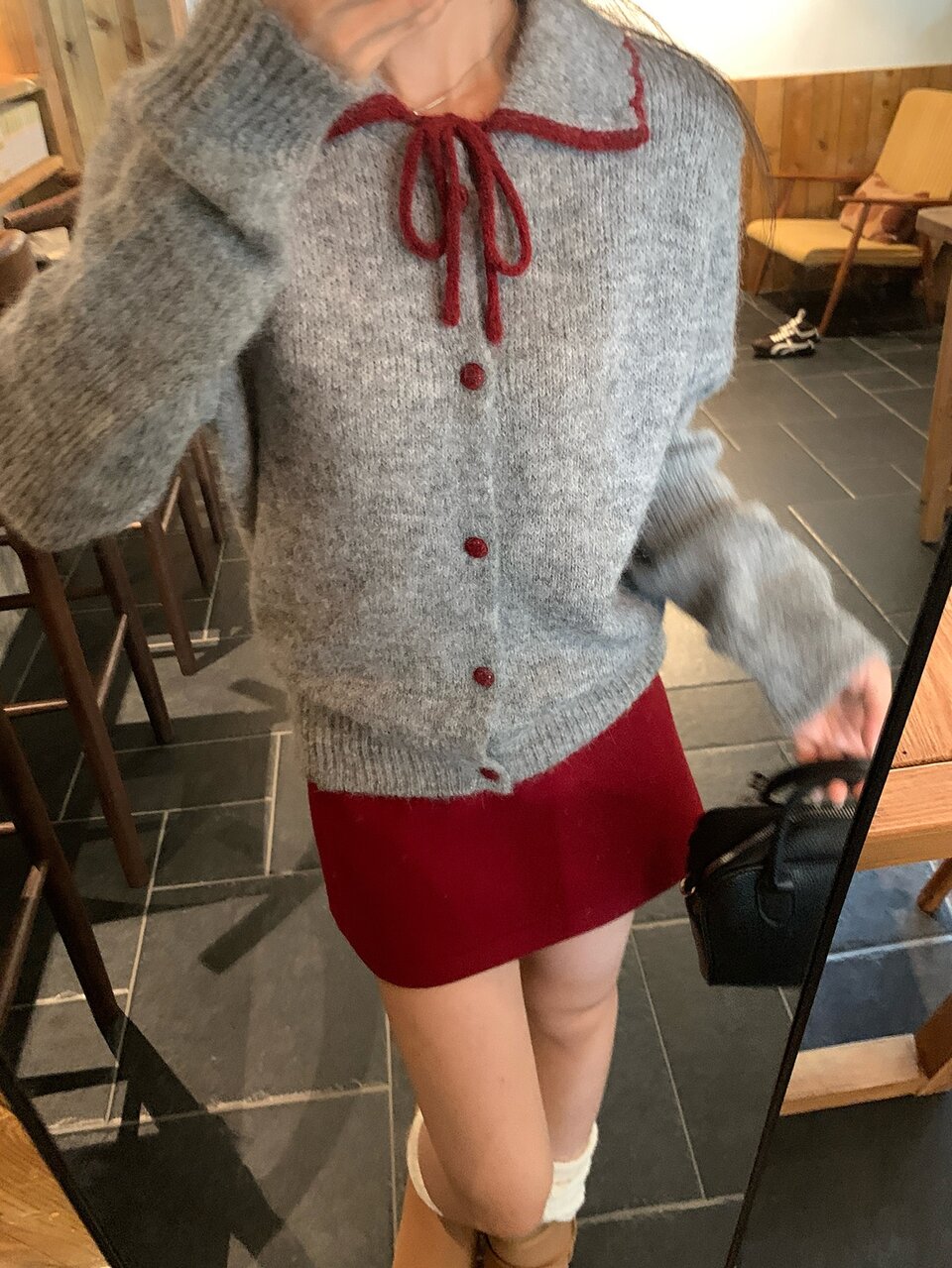 Women's Korean Style Long Sleeve Colorblock Collar Sweater, Autumn/Winter