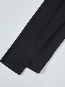 SHEIN 青少年女孩秋季服飾 黑白 2件組 素色長袖前拉鍊休閒街頭風寬鬆夾克 極簡純色 返校上班穿搭 - 白色 - 查看 6