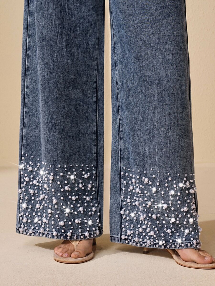Selenza Women's Elegant Beaded Jeans