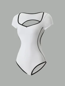Sirith Eassivo Women's Solid-Color Minimalist Cut One-Piece Dress - White - View 7
