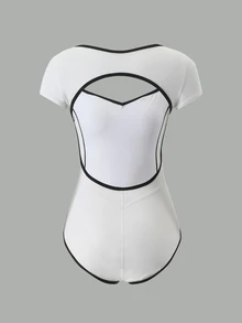 Sirith Eassivo Women's Solid-Color Minimalist Cut One-Piece Dress - White - View 2