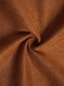 SHEIN BASICS Women's Solid Color Long Sleeve Pleated Open Front Casual Elegant Smart Casual Jacket Teachers' Day Office Business Shades Of Brown Autumn - Brown - View 7