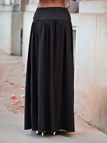 Mima John 夏季女士浪漫 90 年代商务休闲装 Y2k 俱乐部办公室复古风街头服饰春假单身派对演唱会黑色长裙 - 黑色 - 查看 3