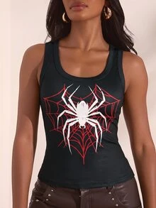 Opulessa Atasan Tank Top & Camisole Wanita untuk Musim Gugur/Dingin (Formal, Kasual, Halloween, Festival, Pesta) - MultiWarna - View 4