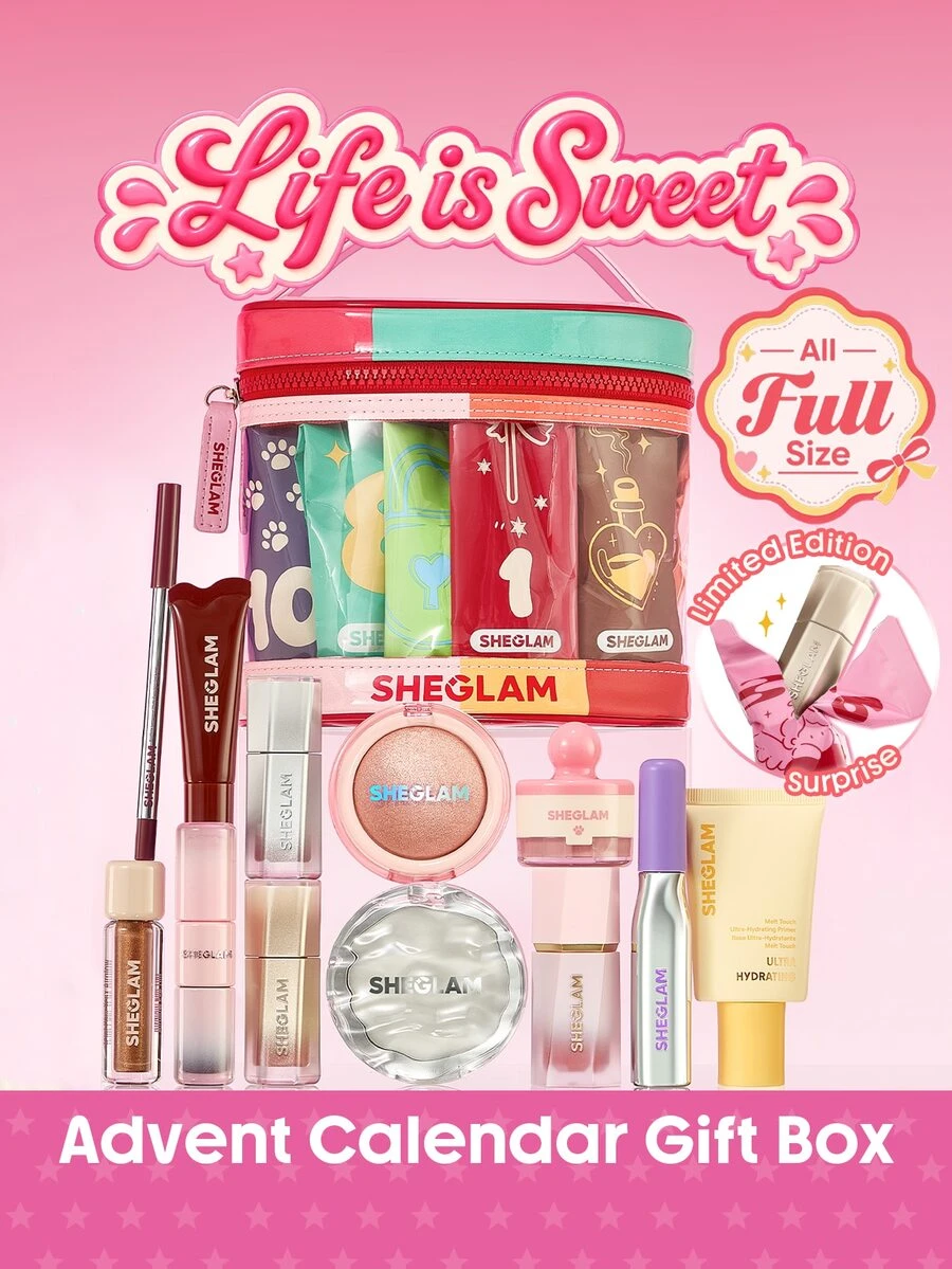SHEGLAM Life Is Sweet Advent Calendar Brand Beauty Cosmetic Makeup For Women And Girls - Multicolor - View 1