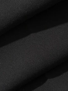 Dazy Plus Solid Color Slim Fit Stretch Straight Leg Ankle Pants Black All Season Fall - Black - View 3