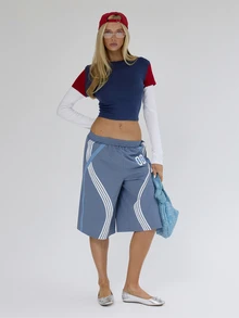 MUSERA Mutli Colour Layered Long Sleeve Tshirt  Autumn Winter Fall Daily Everyday Essential Blancs - Multicolor - View 3