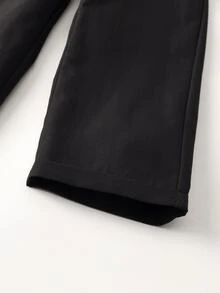 SHEIN 两件套男童绅士套装，波点长袖衬衫和西裤（不含腰带），绅士风格，适合生日派对、正式场合、婚礼、洗礼、圣诞节、万圣节等场合。 - 藍色 - 查看 7