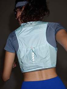 Exploreva Exploreva Women's Adjustable Design Pocket Outdoor Vest - Baby Blue - View 3