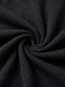 GlowEve CURVE Sweater Hitam Wanita Ukuran Besar, Atasan Lapisan Dasar Rajut Longgar Mode Baru Musim Dingin - Hitam dan Putih - View 8
