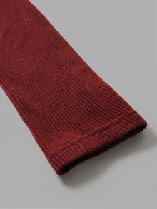 Holdful Holdful Women's Knitted Elegant Autumn T-Shirt - Red - View 5