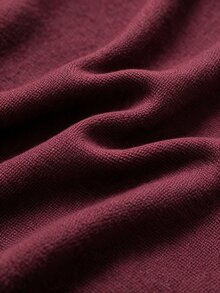 GlowEve CURVE New Solid Color Straight Cut Round Neck Bow Backless Cropped Knit Vest Top - Burgundy - View 6