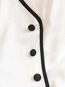 Selianne V-Neck Sleeveless Ruched Waist A-Line Elegant Summer Dress - White - View 6
