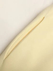 SHEIN 青少年女孩時尚休閒日常針織運動衫套裝 - 黃色 - 查看 7