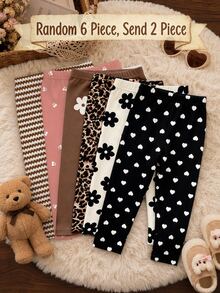 2PCS Young Girls Leggings - Multicolor - View 1