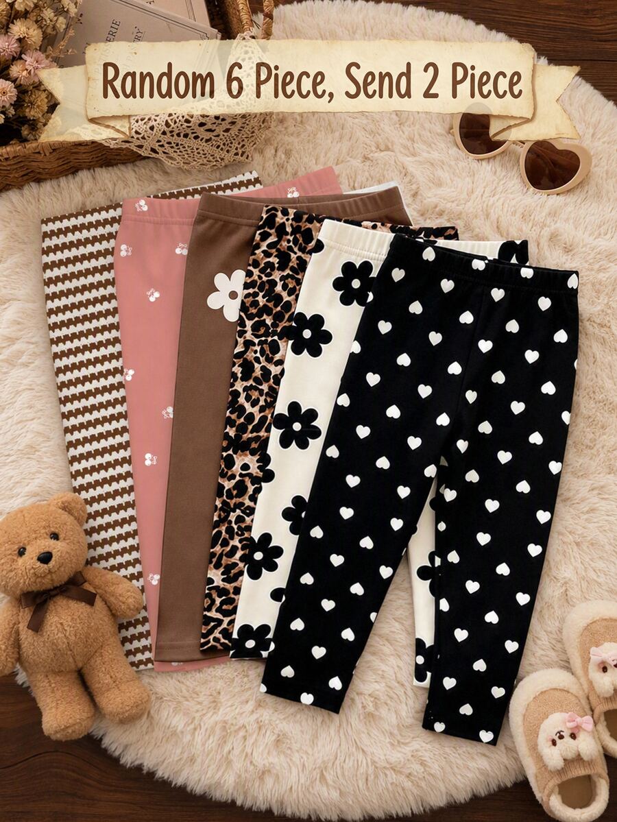 2PCS Young Girls Leggings - Multicolor - View 1
