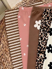 2PCS Young Girls Leggings - Multicolor - View 8