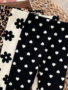 2PCS Young Girls Leggings - Multicolor - View 3