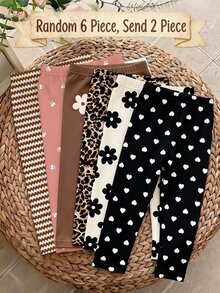 2PCS Young Girls Leggings - Multicolor - View 4