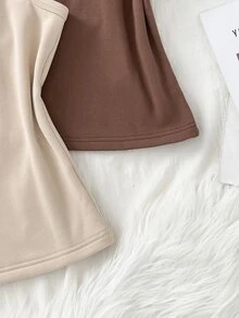 SHEIN Unity Multi-Piece Thermal Lined Square Neck Camisole Slim Fit Flattering Basic Layering Tank Top For Women - Multicolor - View 7