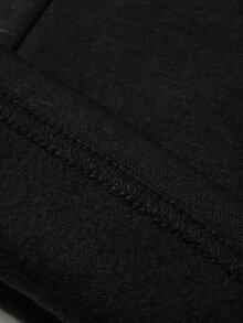 FRIFUL Women's Side Stripe Zipper Front Hooded Sweatshirt And Sweatpants Casual 2 Pieces Set - Black - View 10